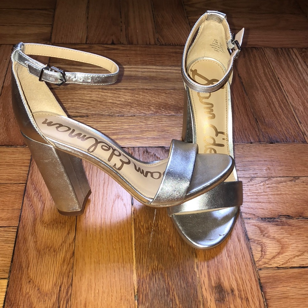Sam Edelman Silver Yaro Heels